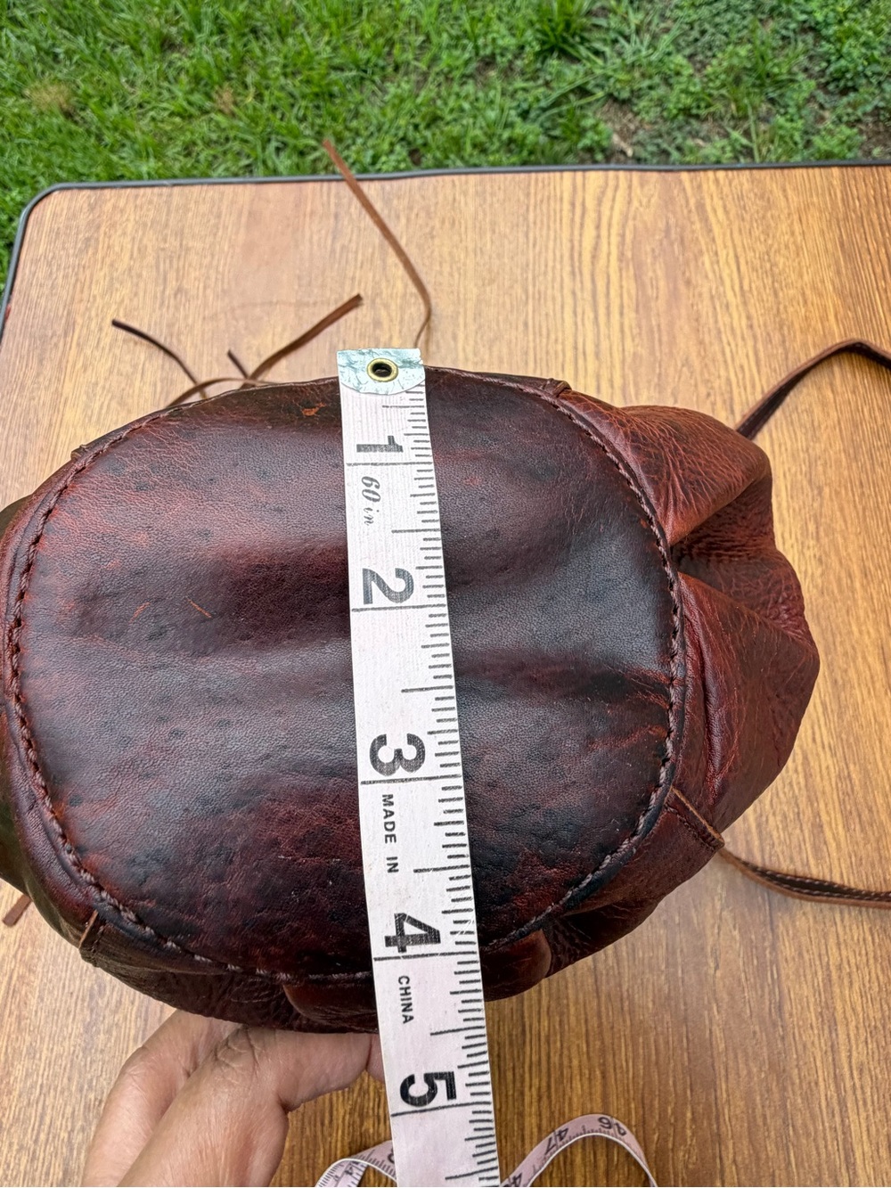 Genuine Leather Fringe Crossbody Bag Brown Boho Western Festival Purse - Picture 10 of 15